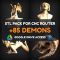 Title: Demons STL Pack – 85+ Models For CNC Routers | Google Drive Access | Commercial License